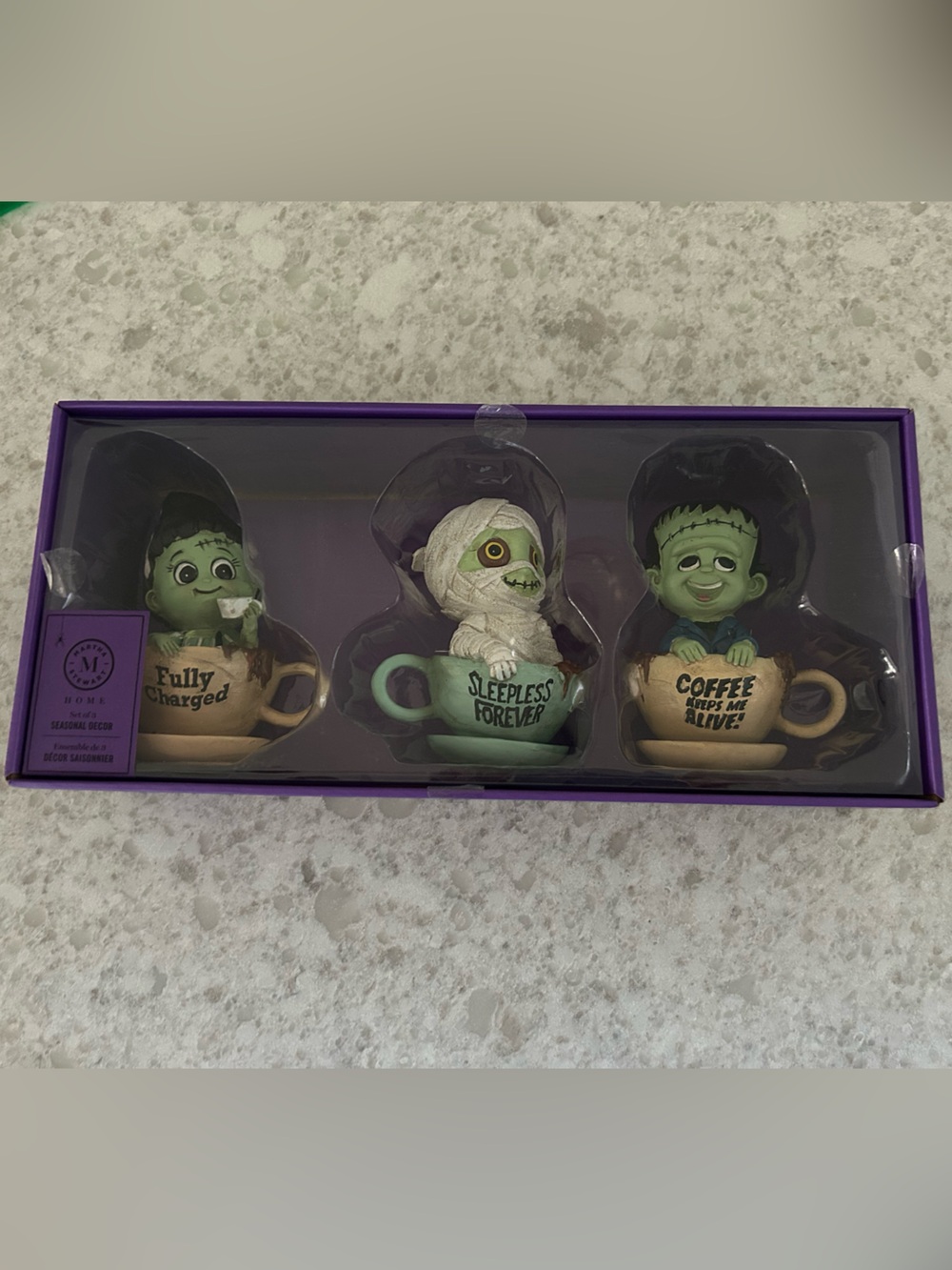 “New”Martha Stewart Halloween Monster Coffee Mug Figurine Set